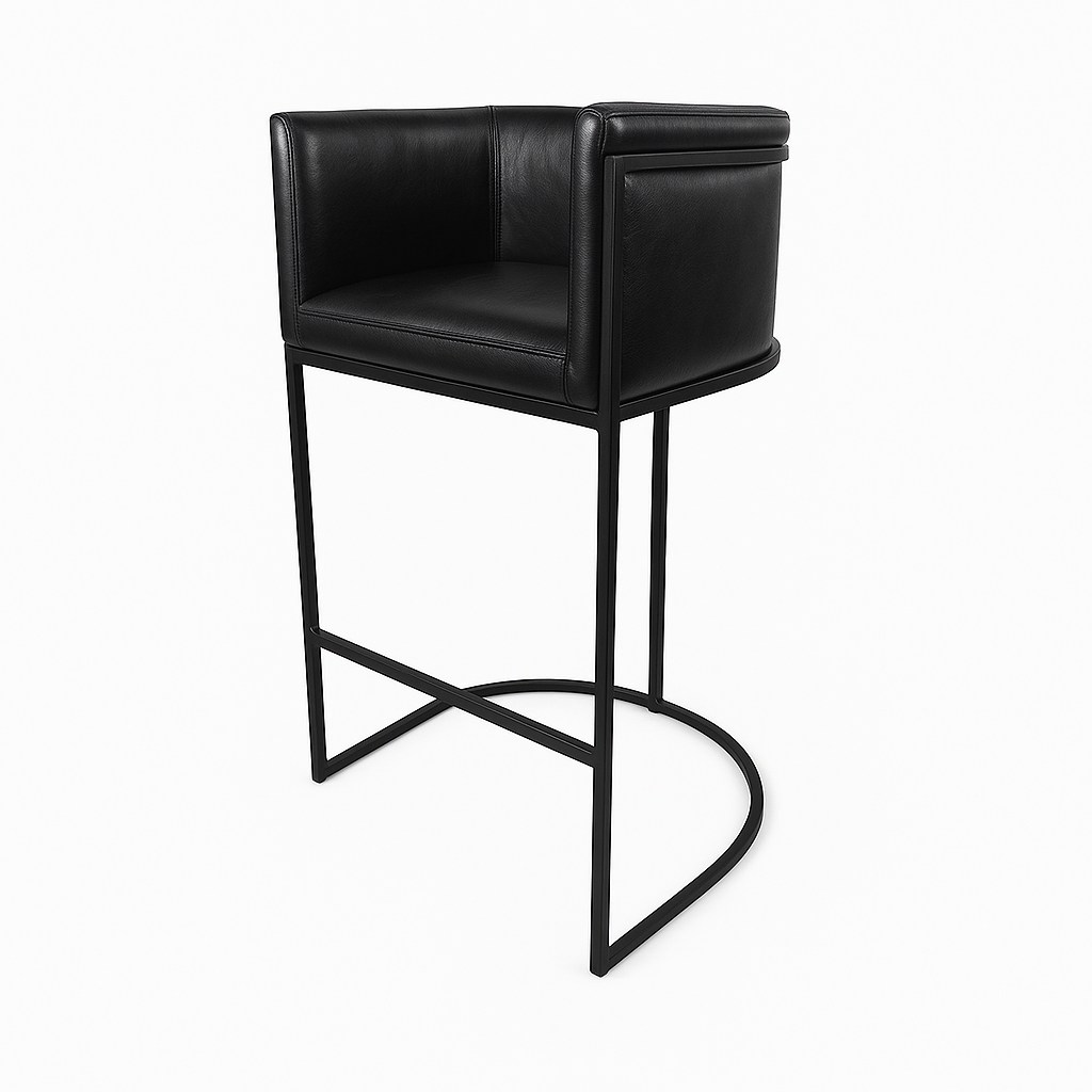 Barhocker aus Leder | Modell ENRI